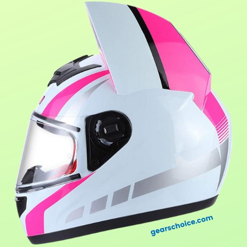 10) Cat Ear Women's Motorcycle Helmet