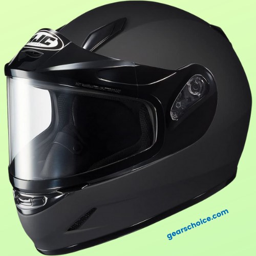 4) HJC Solid Snowmobile Helmet