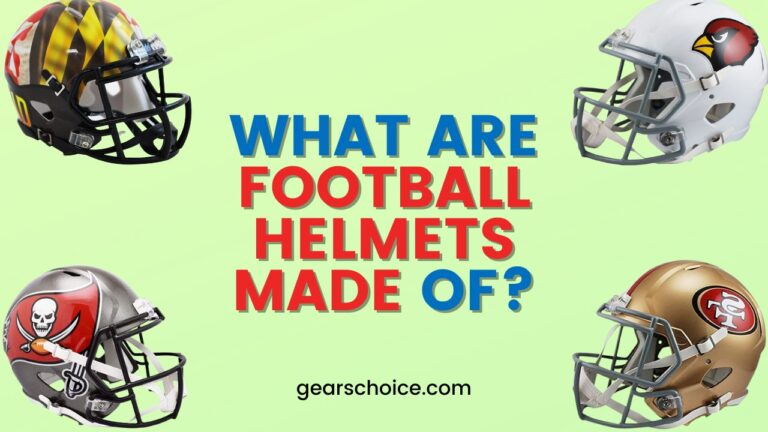 What are football helmets made of?