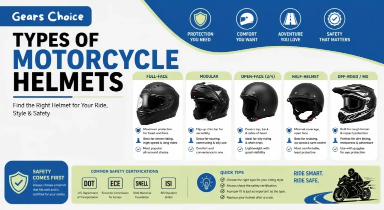 Types of Motorcycle Helmets